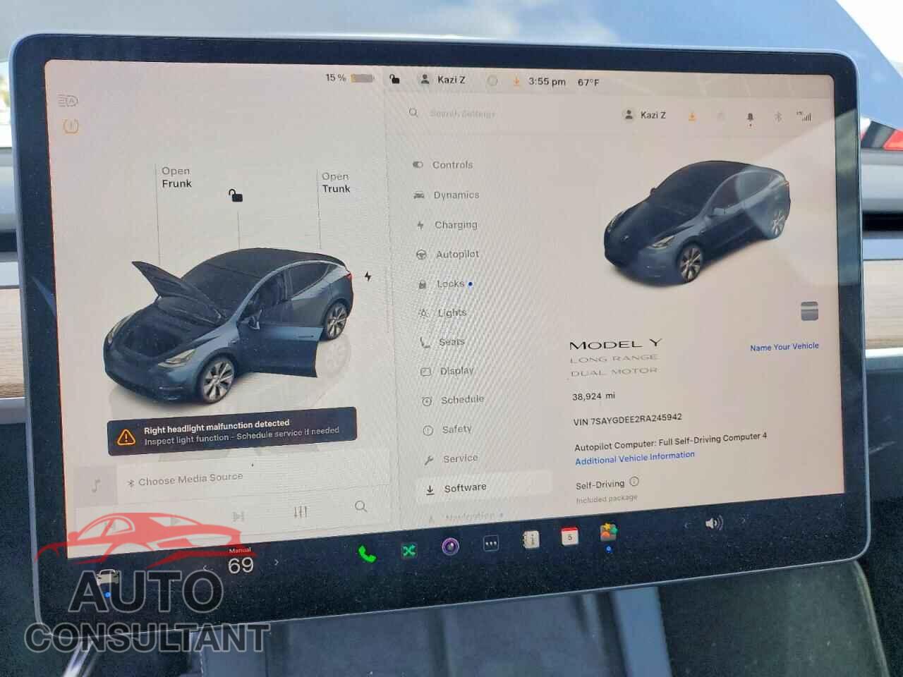 TESLA MODEL Y 2024 - 7SAYGDEE2RA245942