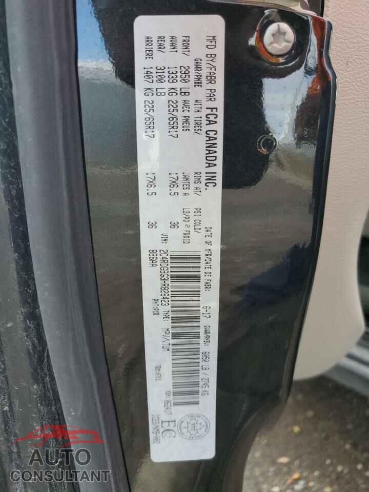 DODGE CARAVAN 2017 - 2C4RDGBG3HR826423