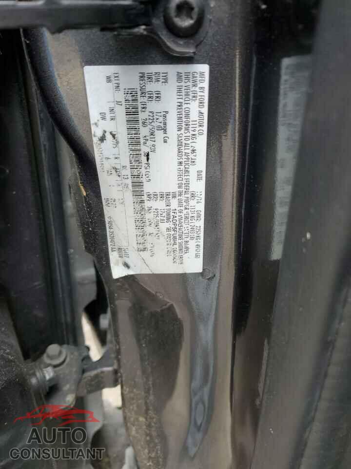 FORD CMAX 2017 - 1FADP5FU8HL100609