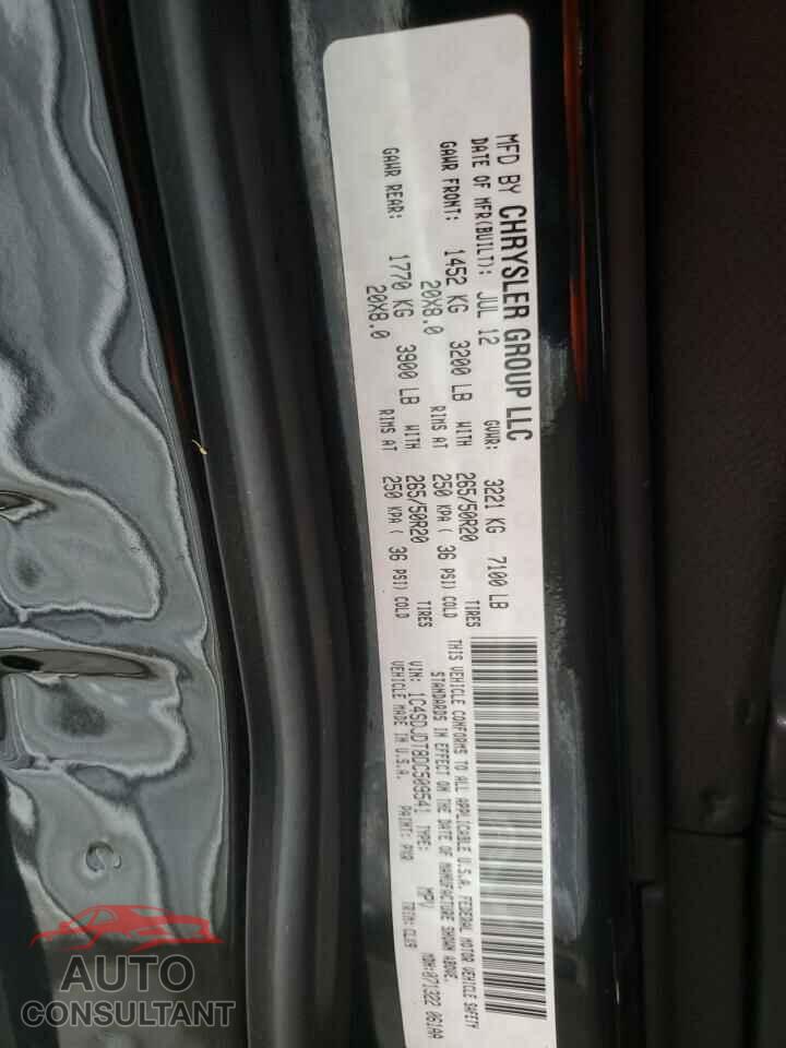 DODGE DURANGO 2013 - 1C4SDJDT8DC509541