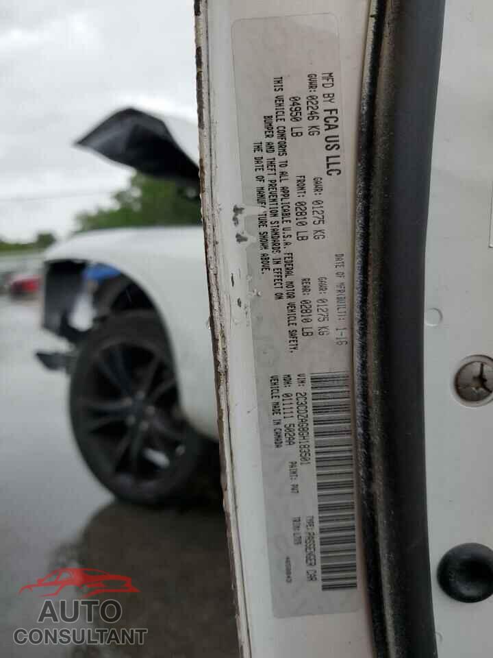 DODGE CHALLENGER 2016 - 2C3CDZAG8GH183501