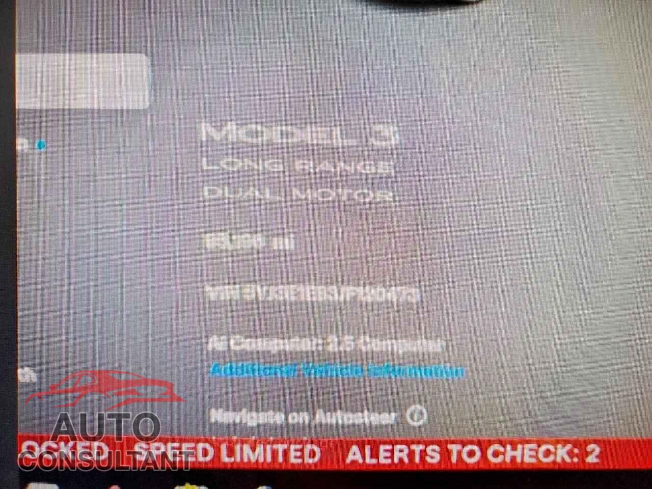 TESLA MODEL 3 2018 - 5YJ3E1EB3JF120473