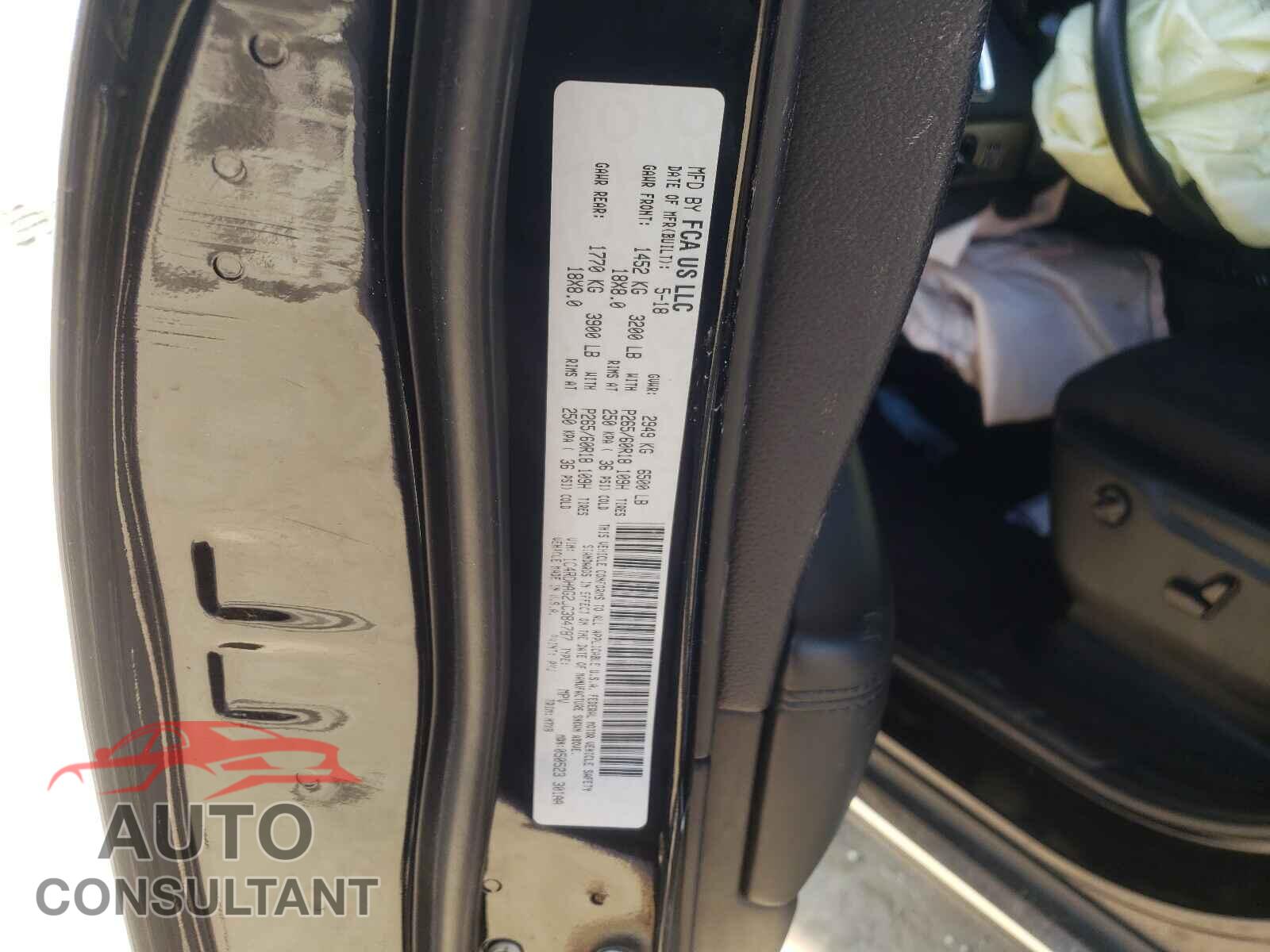 DODGE DURANGO 2018 - 1C4RDHAG2JC384787