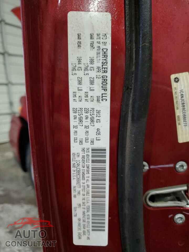 JEEP COMPASS 2012 - 1C4NJCBB9CD660277