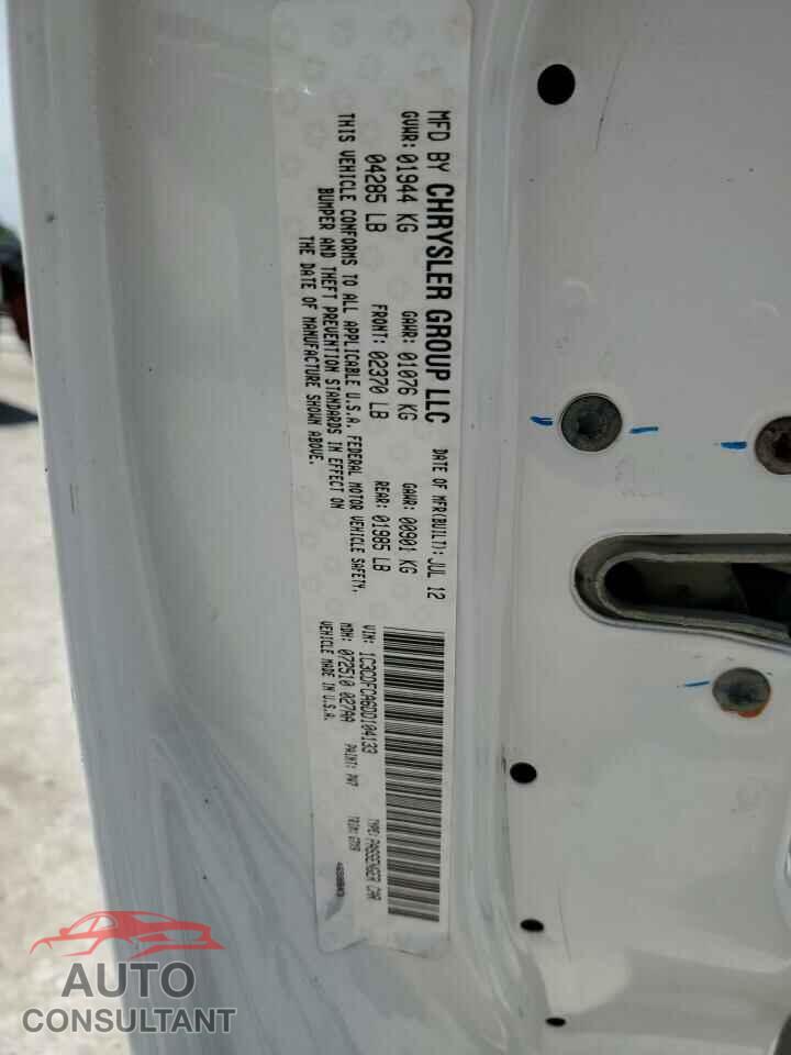 DODGE DART 2013 - 1C3CDFCA6DD104133