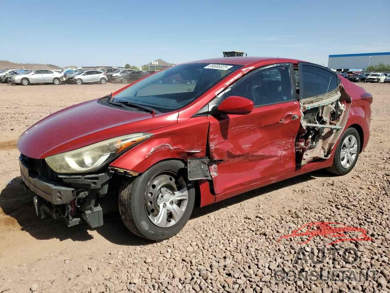 HYUNDAI ELANTRA 2016 - KMHDH4AE8GU586859