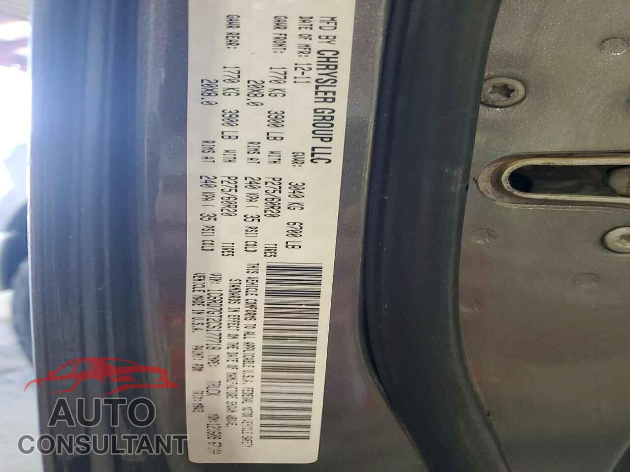 DODGE RAM 1500 2012 - 1C6RD7GT2CS177718