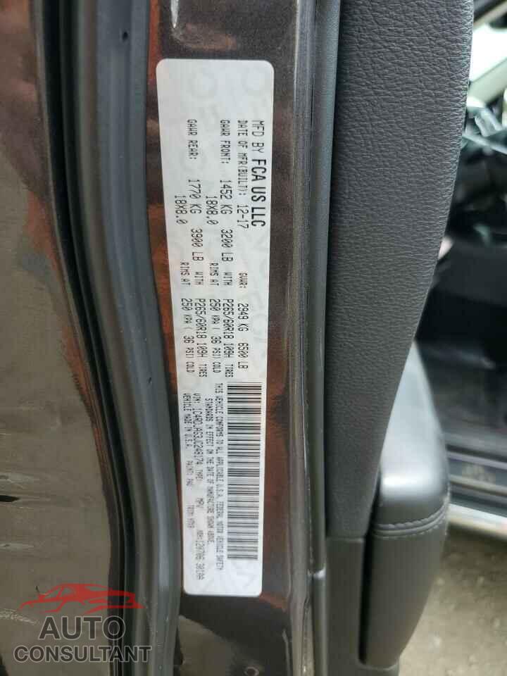 DODGE DURANGO 2018 - 1C4RDJAG3JC248174