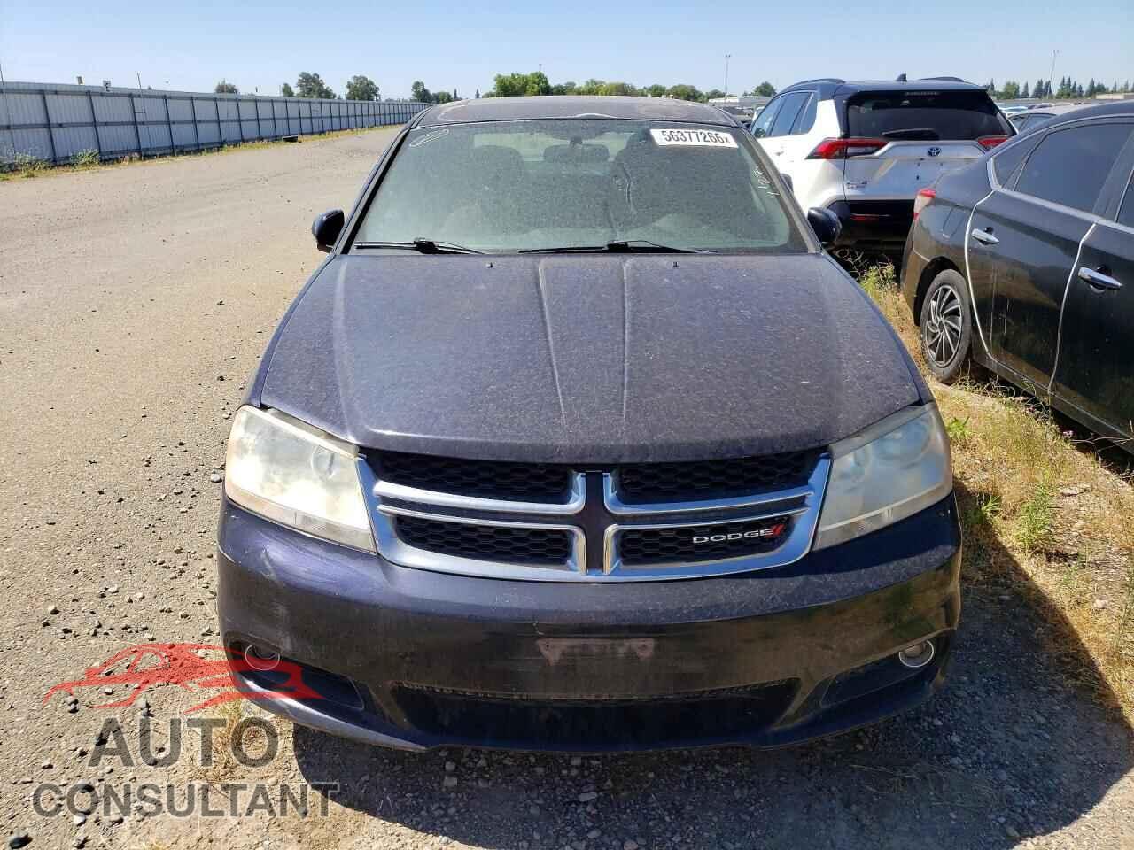 DODGE AVENGER 2012 - 1C3CDZEG9CN309814