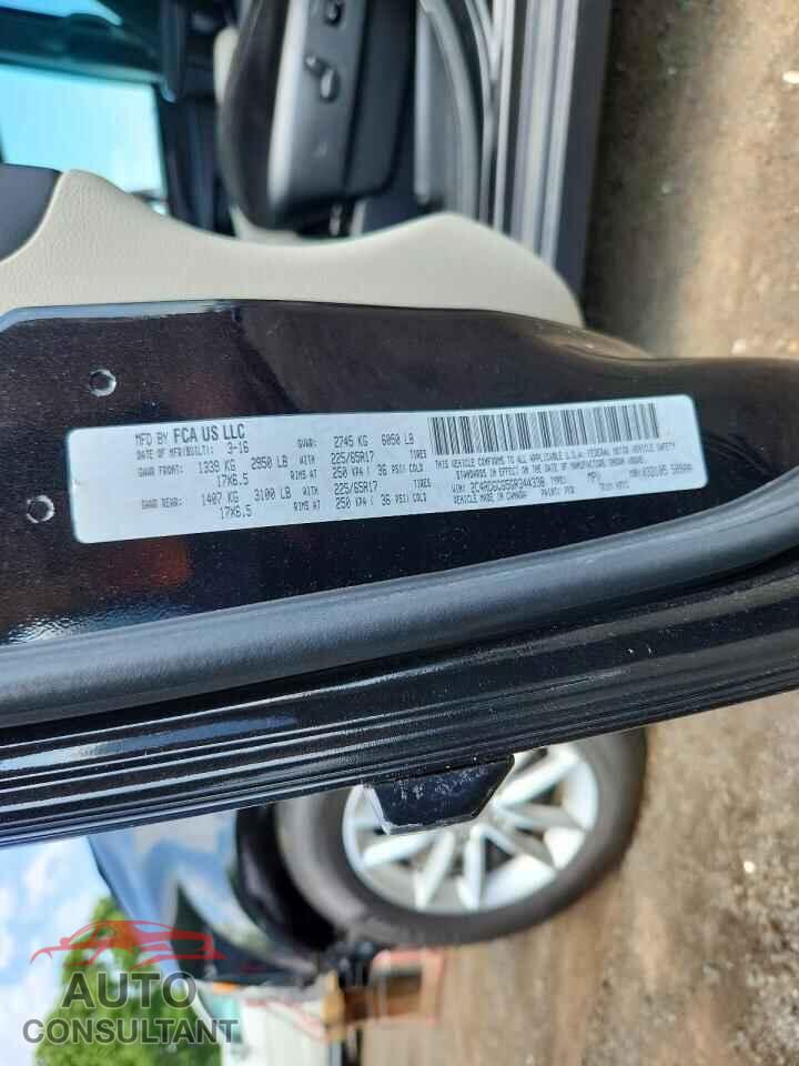DODGE CARAVAN 2016 - 2C4RDGCG5GR344338