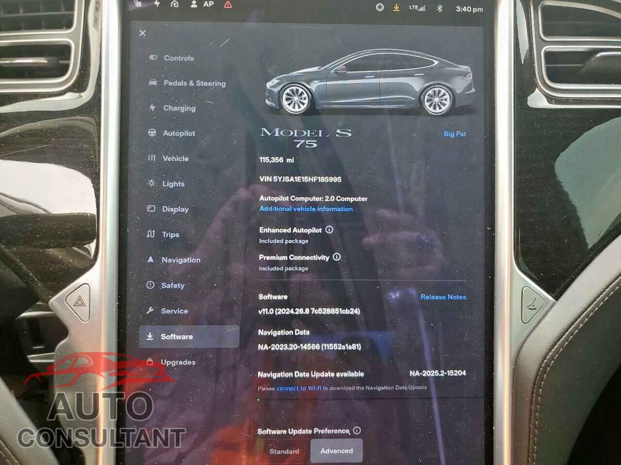 TESLA MODEL S 2017 - 5YJSA1E15HF185995