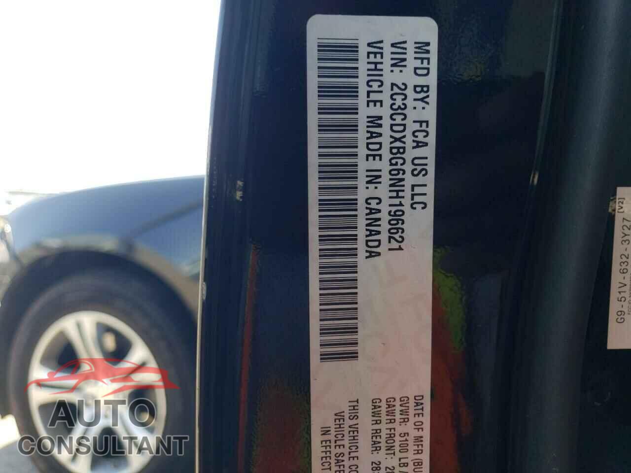 DODGE CHARGER 2022 - 2C3CDXBG6NH196621