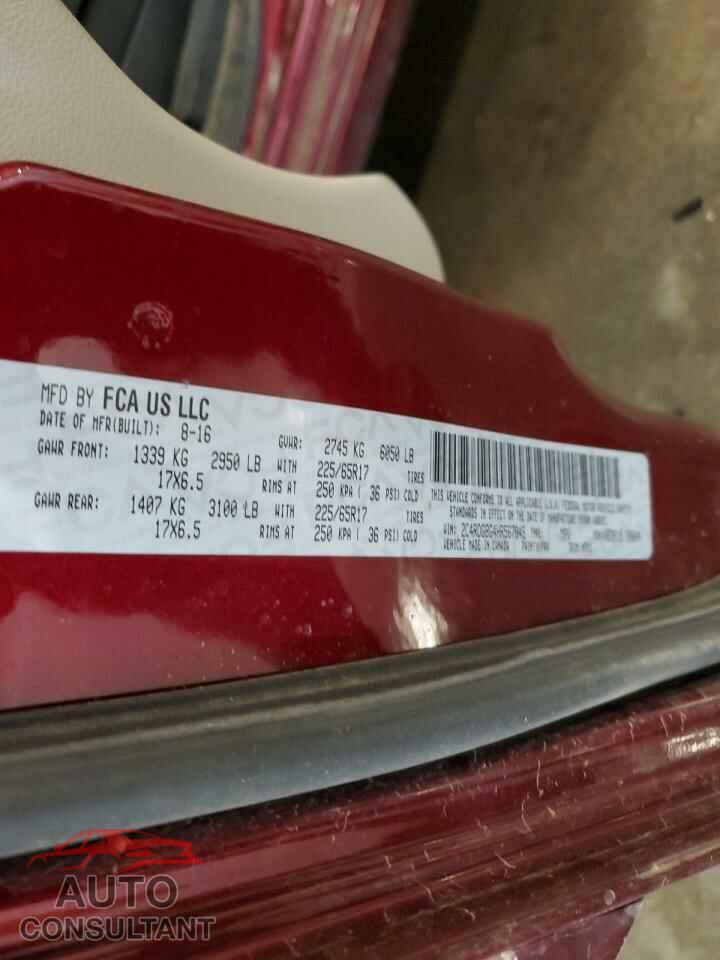DODGE CARAVAN 2017 - 2C4RDGBG4HR567845