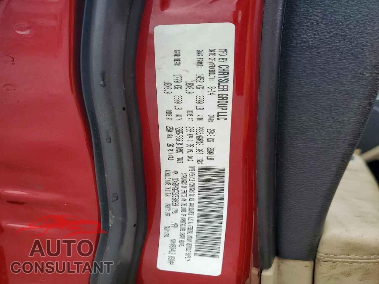 DODGE DURANGO 2014 - 1C4RDHAG7EC590659