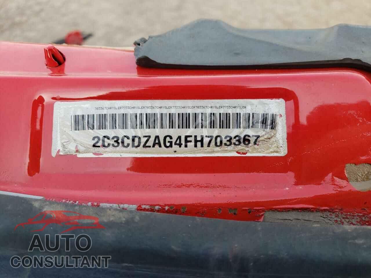 DODGE CHALLENGER 2017 - 2C3CDZAG4FH703367