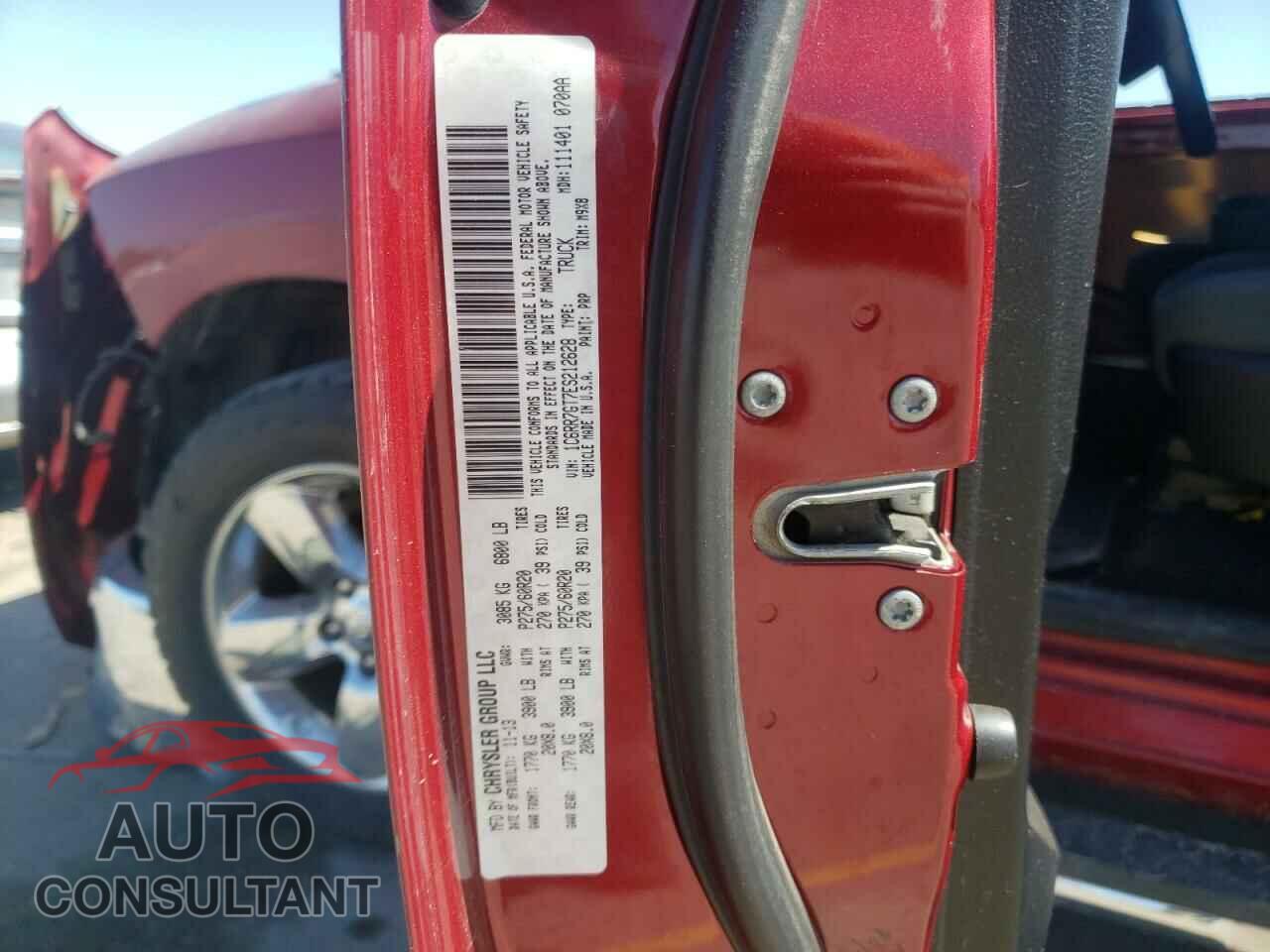 RAM 1500 2014 - 1C6RR7GT7ES212628