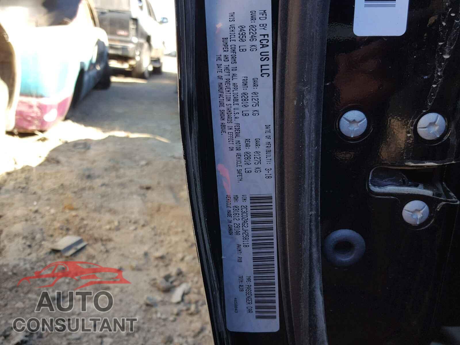 DODGE CHALLENGER 2018 - 2C3CDZAG2JH258118