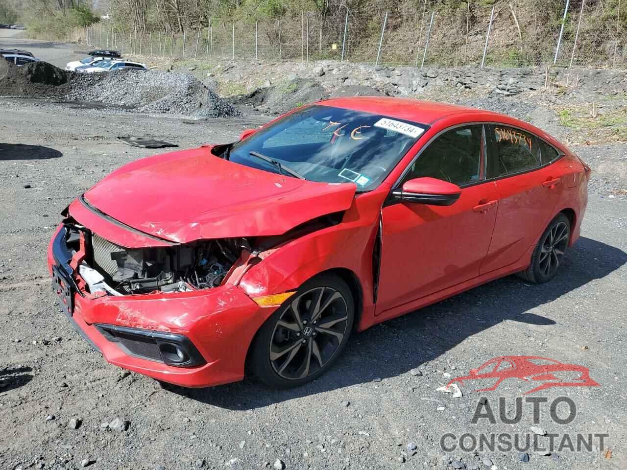 HONDA CIVIC 2019 - 2HGFC2F80KH567920