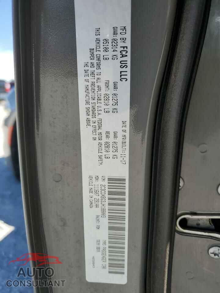 DODGE CHARGER 2018 - 2C3CDXBG3JH188003