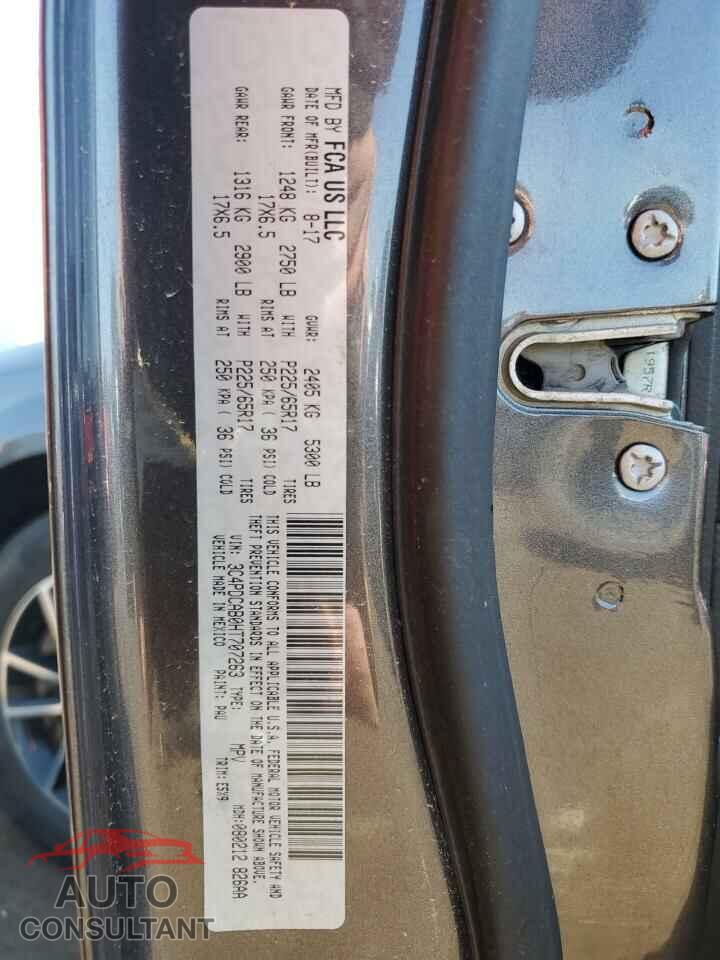 DODGE JOURNEY 2017 - 3C4PDCAB0HT707263