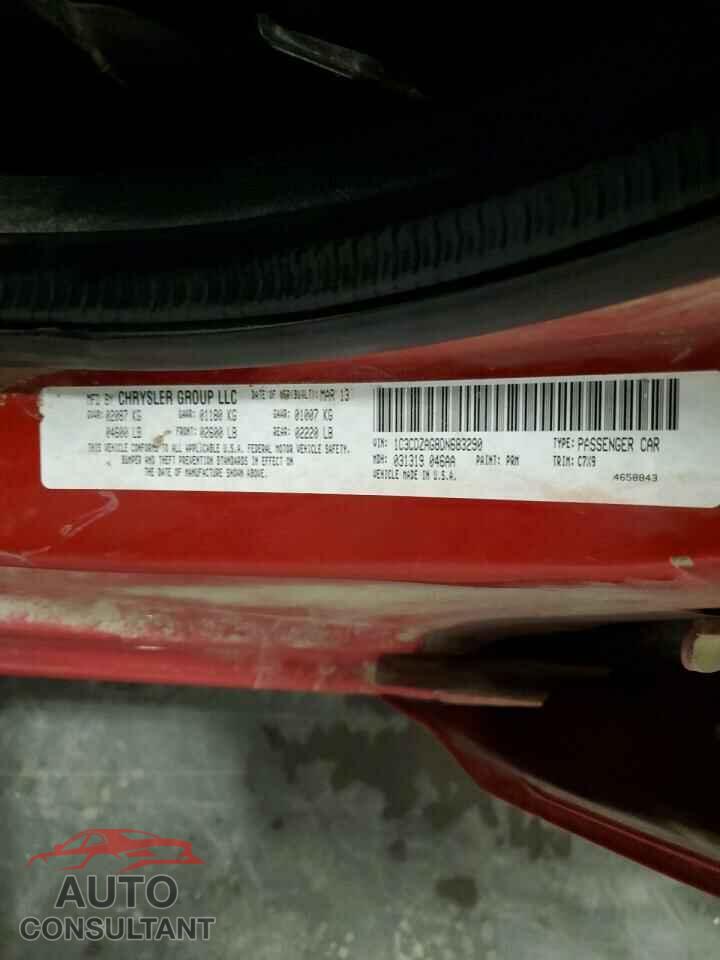 DODGE AVENGER 2013 - 1C3CDZAG8DN683290