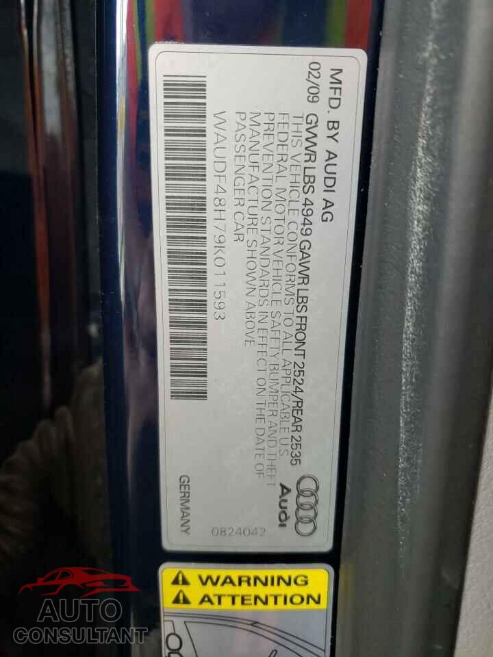 AUDI A4 2009 - WAUDF48H79K011593