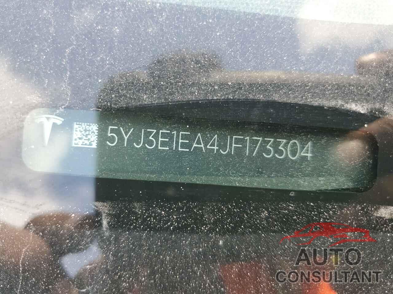 TESLA MODEL 3 2018 - 5YJ3E1EA4JF173304