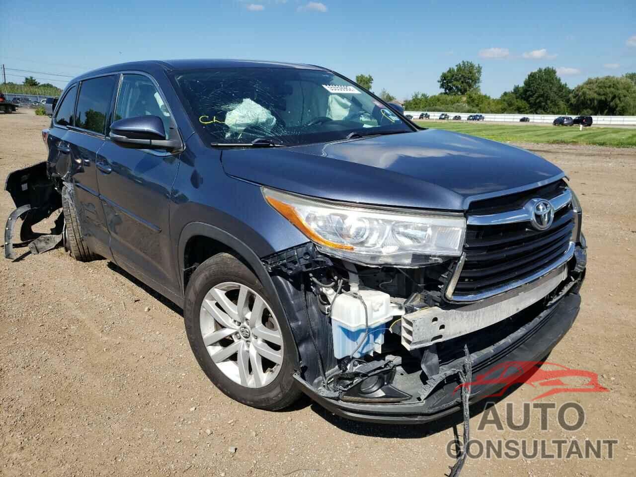 TOYOTA HIGHLANDER 2016 - 5TDBKRFH0GS254416