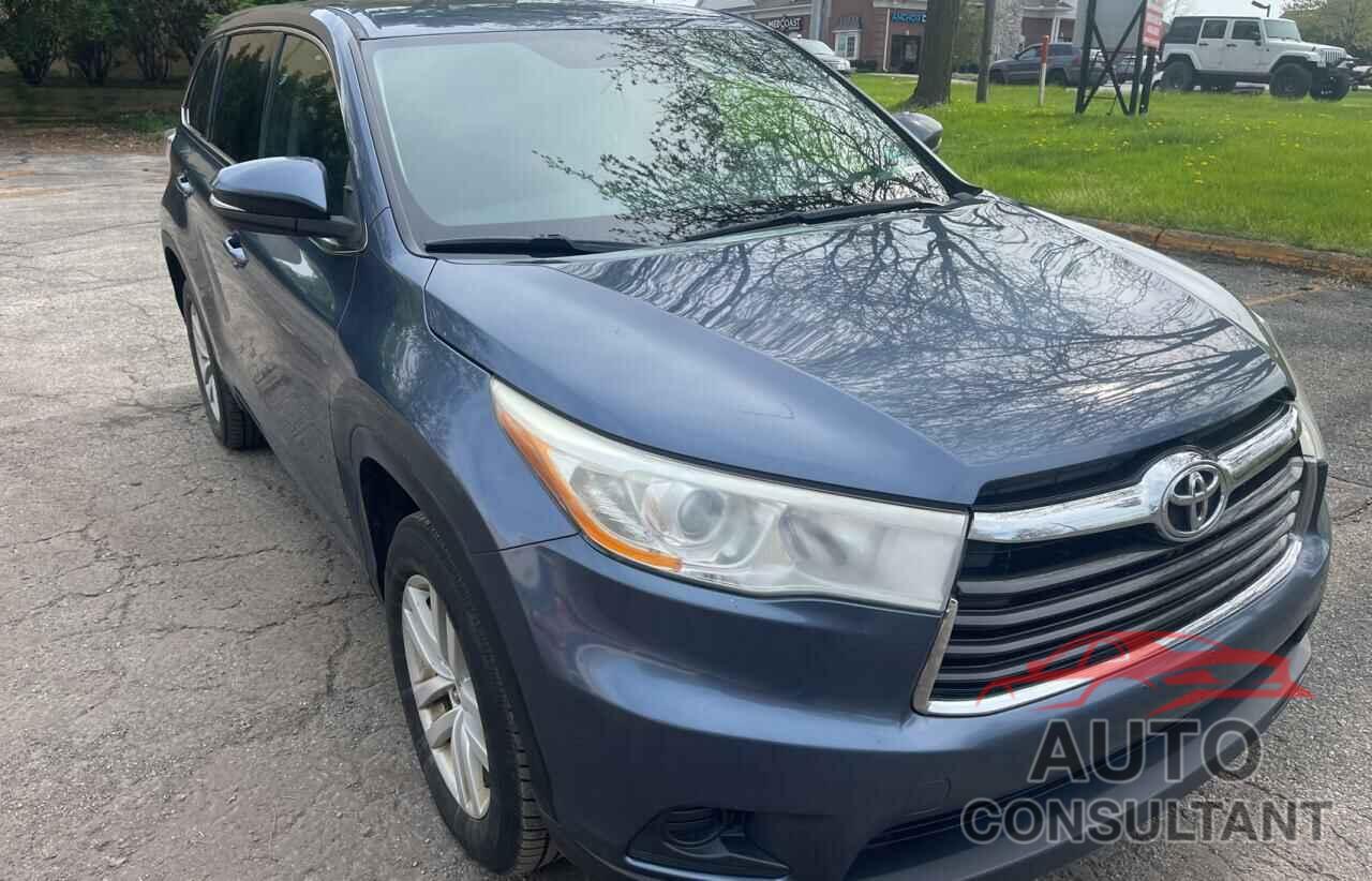 TOYOTA HIGHLANDER 2014 - 5TDZARFH5ES007181