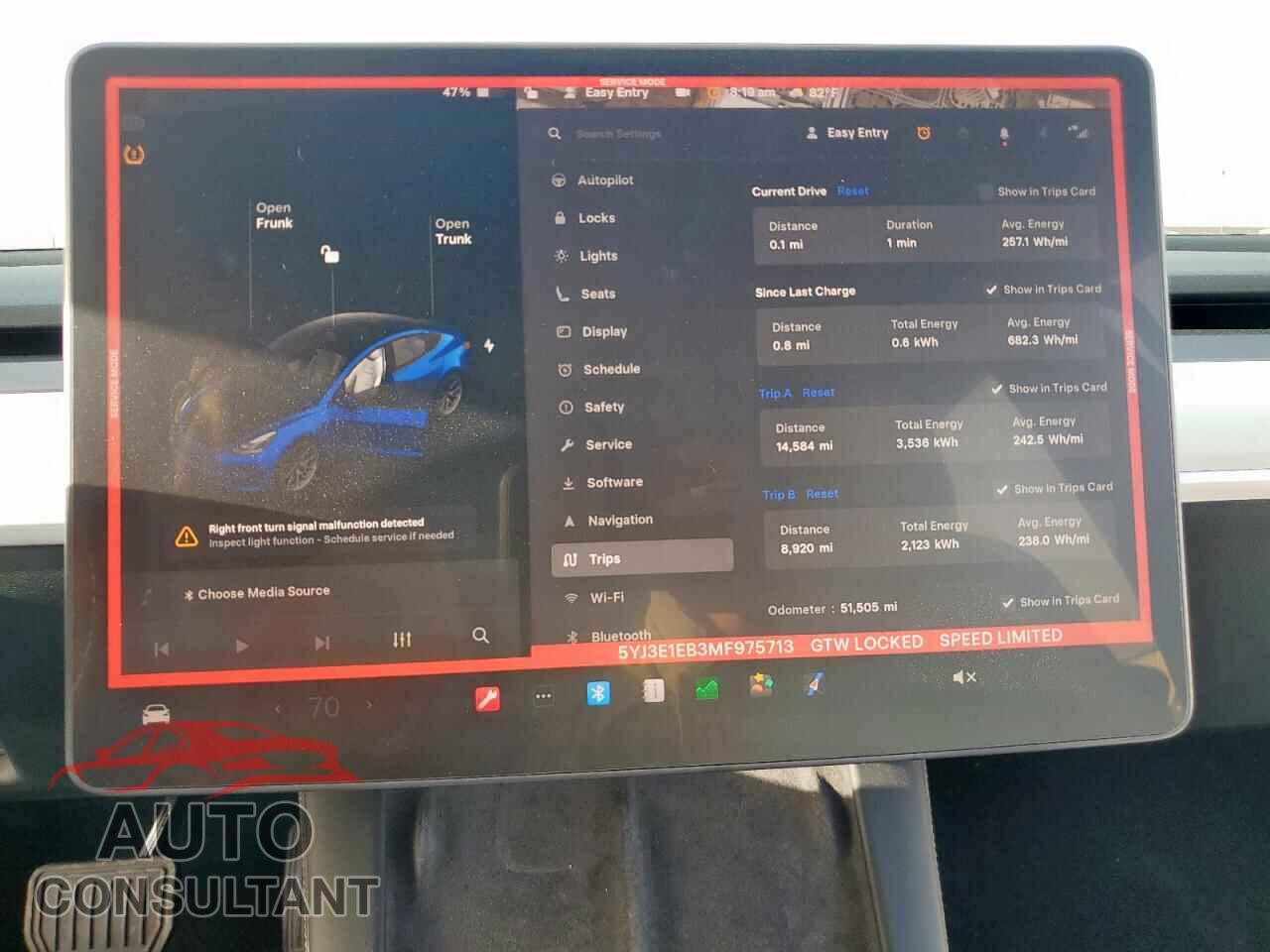 TESLA MODEL 3 2021 - 5YJ3E1EB3MF975713