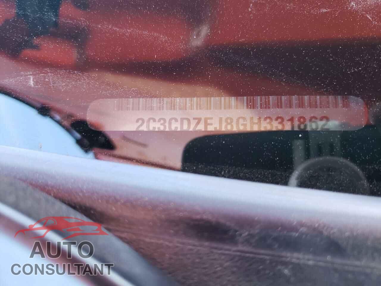 DODGE CHALLENGER 2016 - 2C3CDZFJ8GH331862