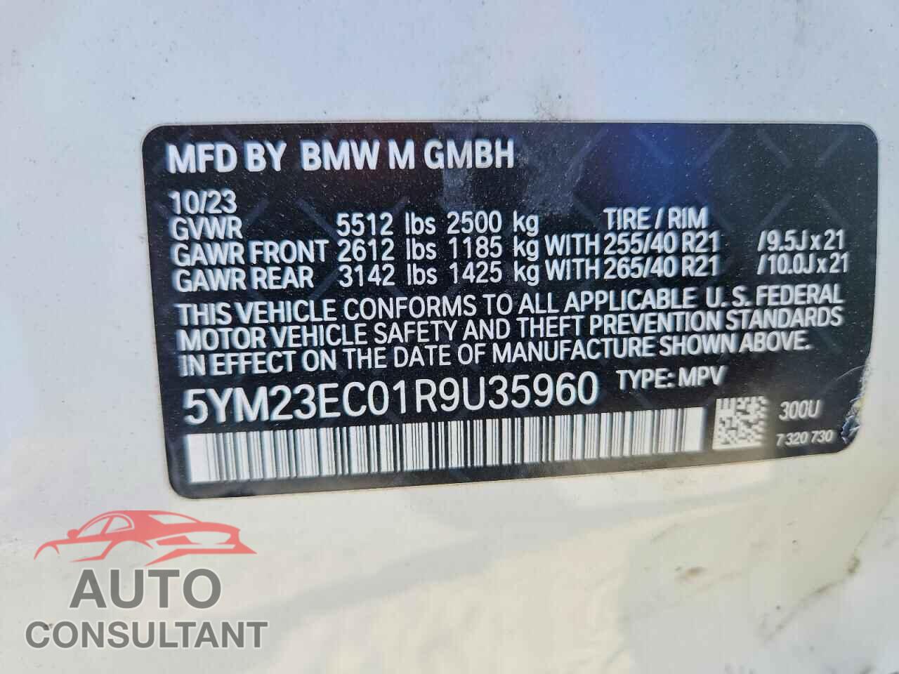 BMW X4 2024 - 5YM23EC01R9U35960
