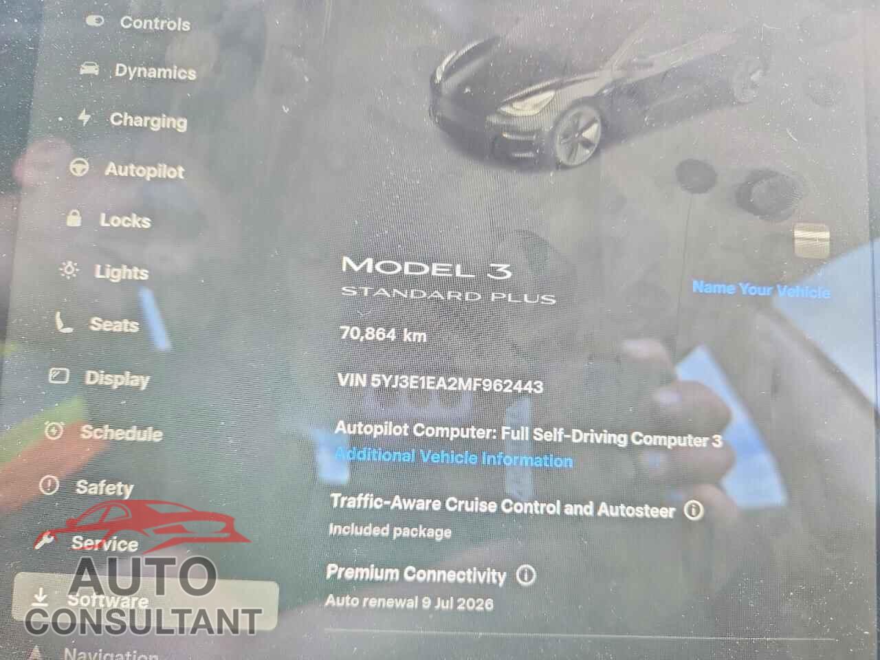 TESLA MODEL 3 2021 - 5YJ3E1EA2MF962443