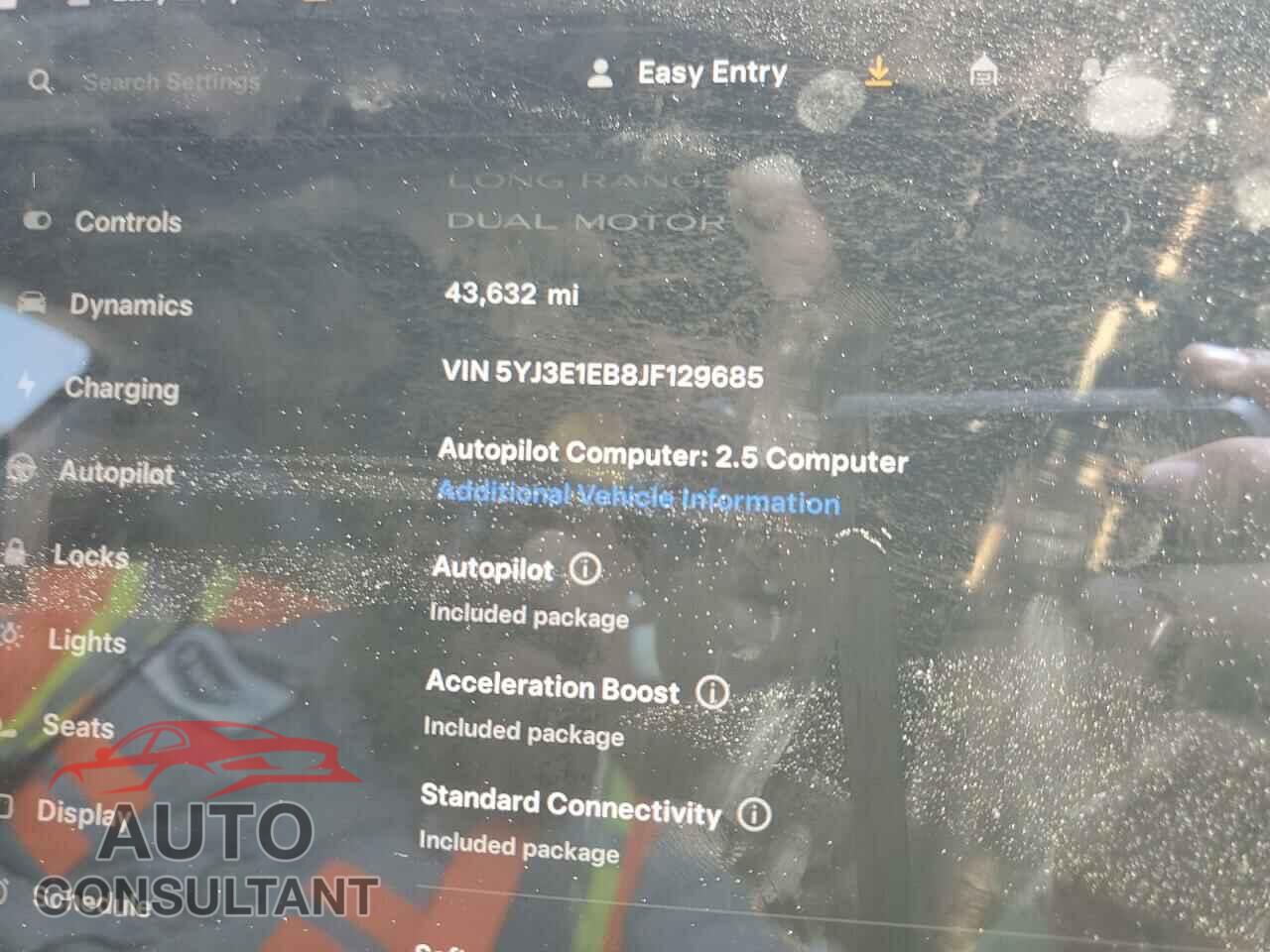 TESLA MODEL 3 2018 - 5YJ3E1EB8JF129685