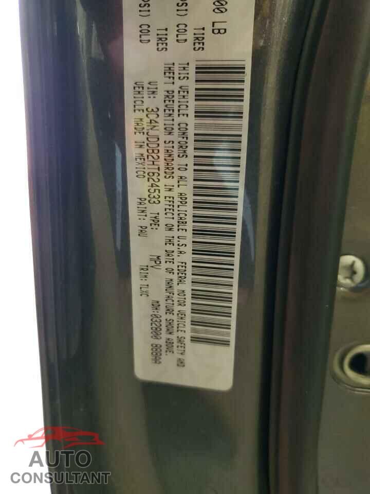 JEEP COMPASS 2017 - 3C4NJDDB2HT624533