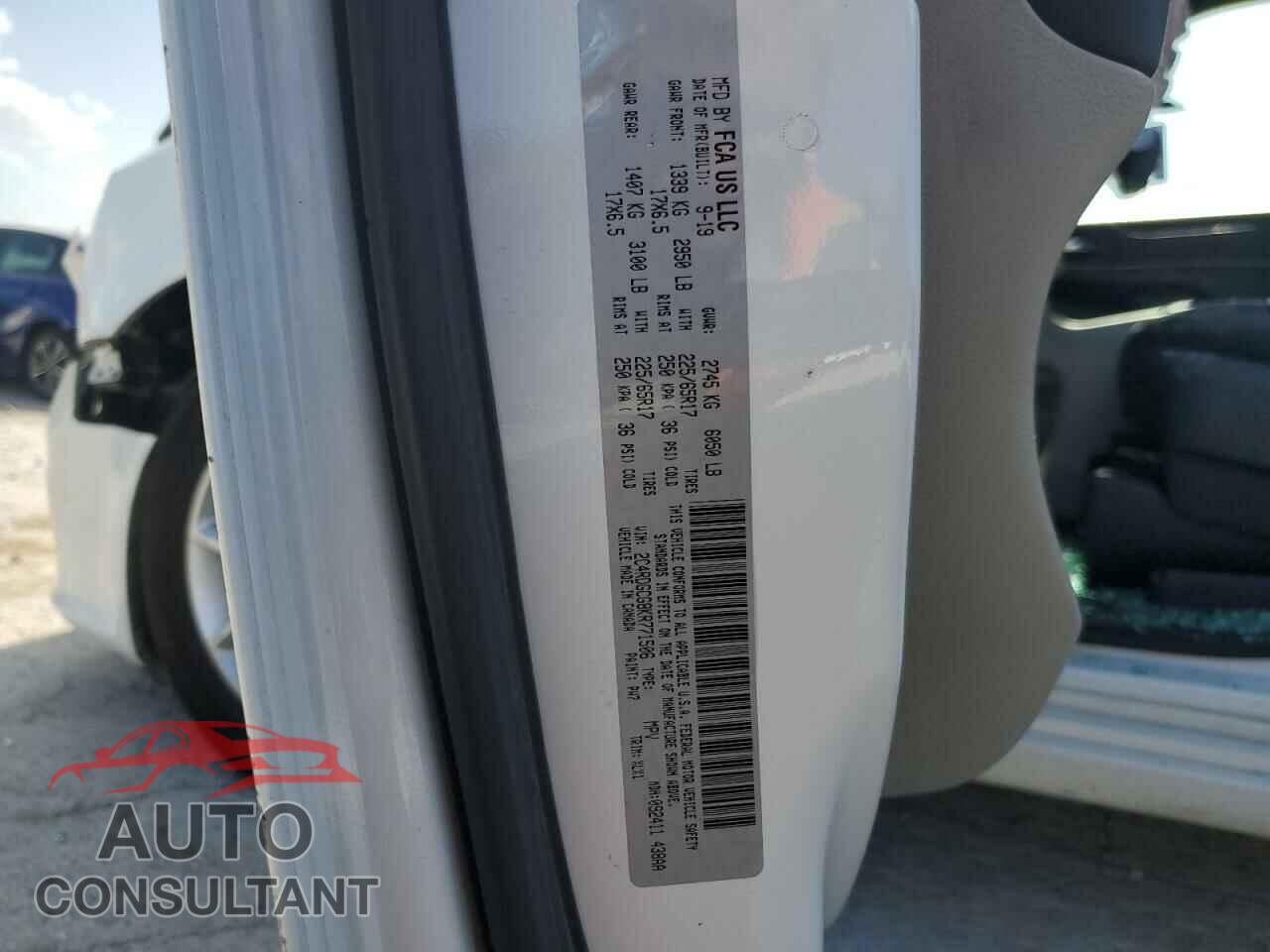 DODGE CARAVAN 2019 - 2C4RDGCG8KR771506