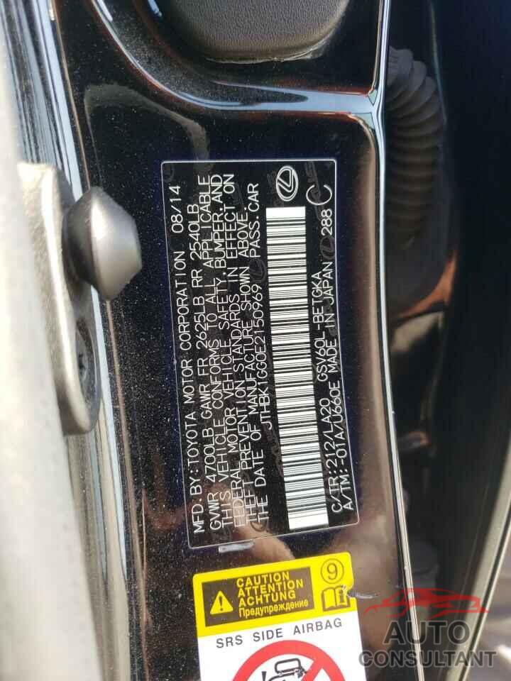 LEXUS ES350 2014 - JTHBK1GG0E2150969