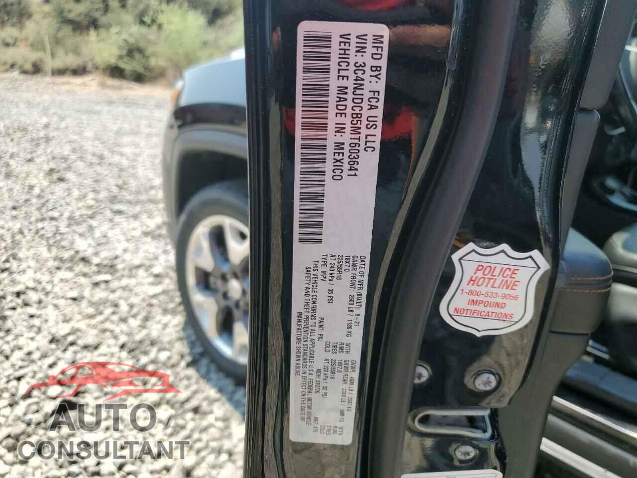 JEEP COMPASS 2021 - 3C4NJDCB5MT603641