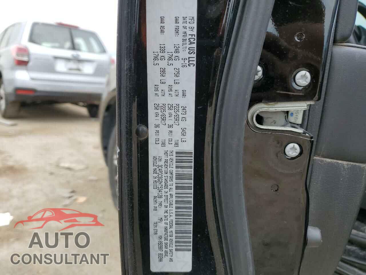 DODGE JOURNEY 2017 - 3C4PDCBG2HT534128