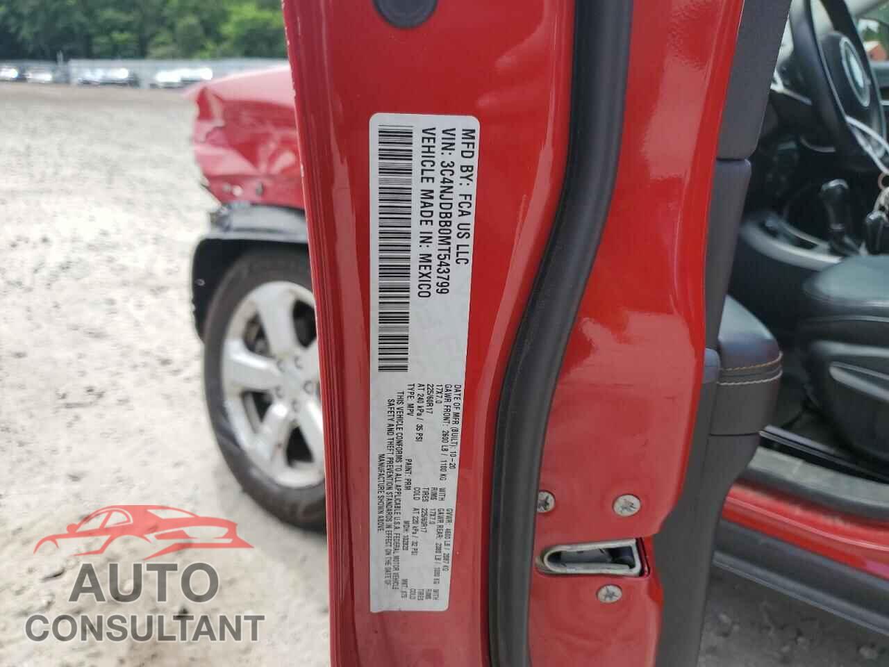 JEEP COMPASS 2021 - 3C4NJDBB0MT543799