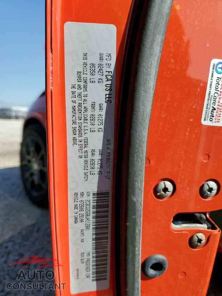 DODGE CHALLENGER 2018 - 2C3CDZGG8JH112801