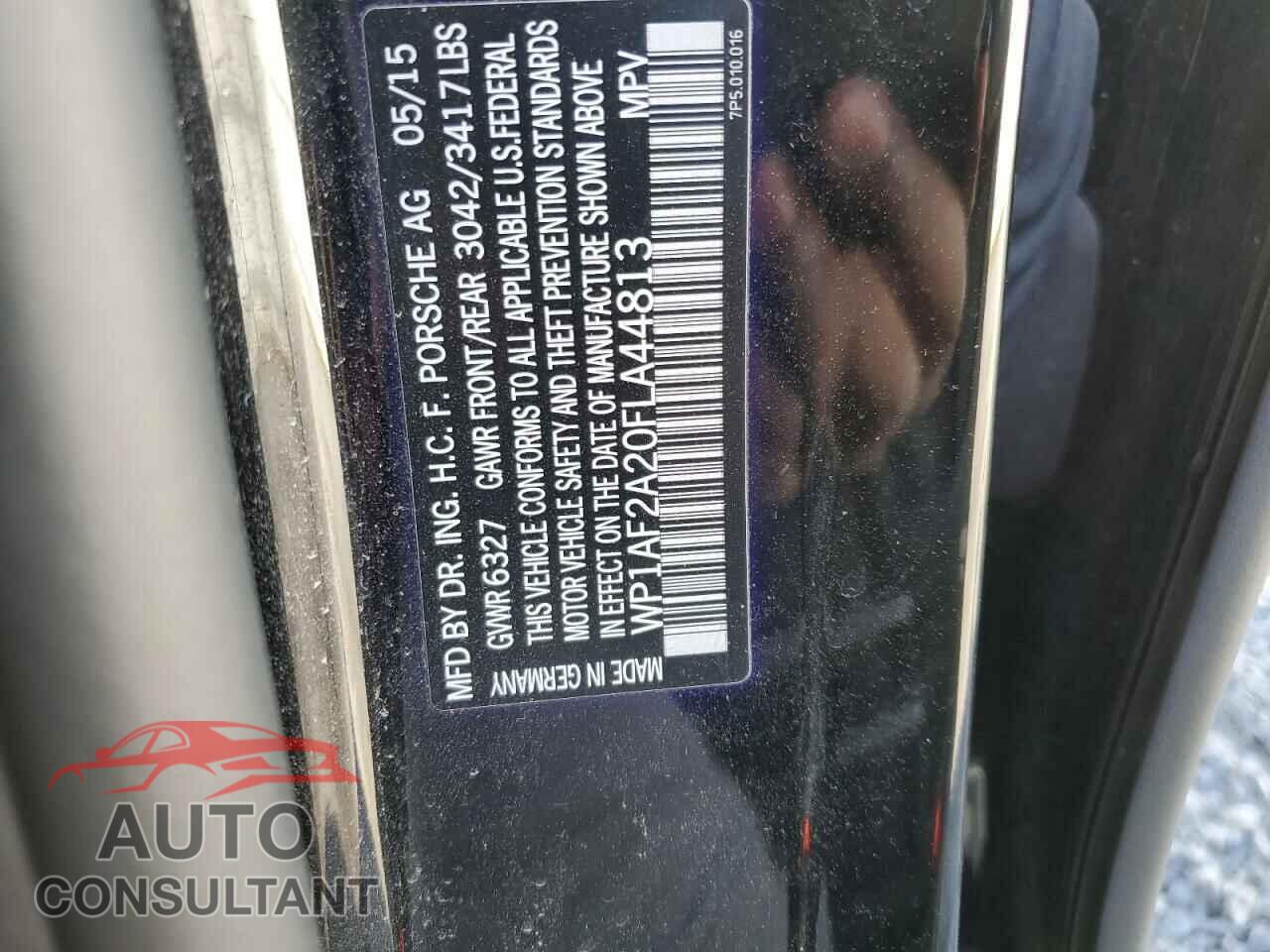 PORSCHE CAYENNE 2015 - WP1AF2A20FLA44813