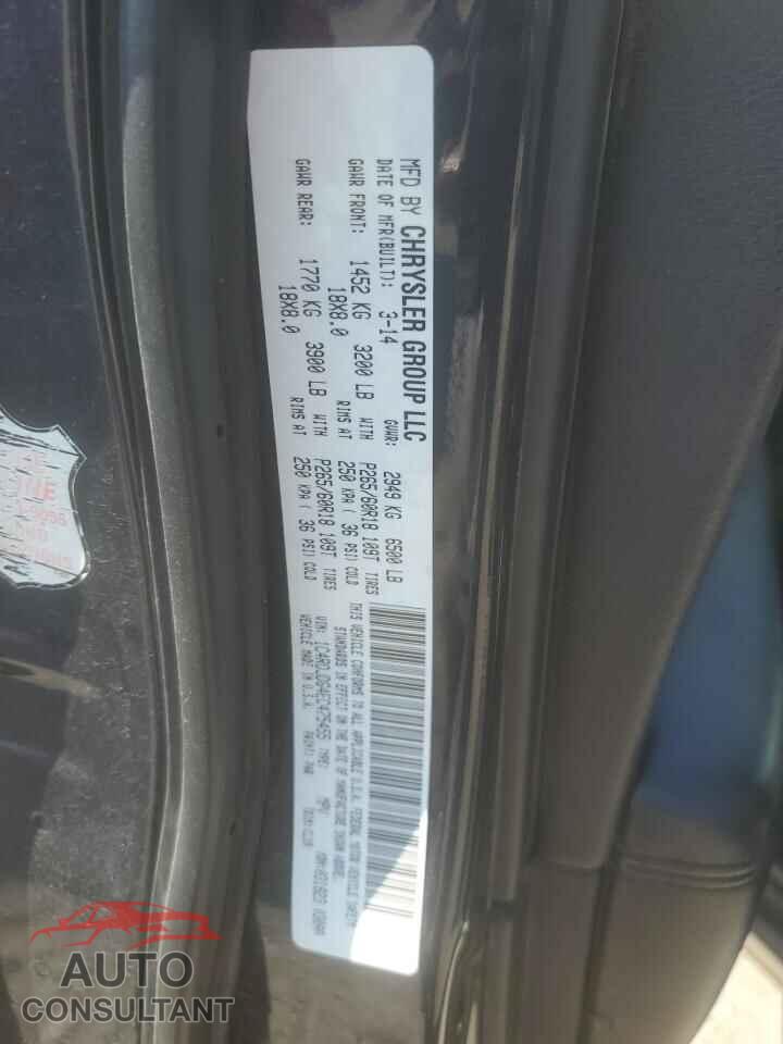 DODGE DURANGO 2014 - 1C4RDJDG4EC475455