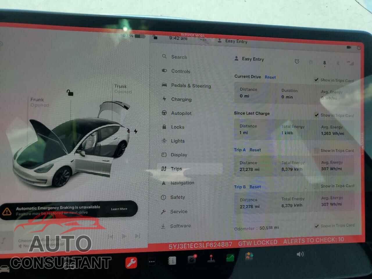 TESLA MODEL 3 2020 - 5YJ3E1EC3LF624887