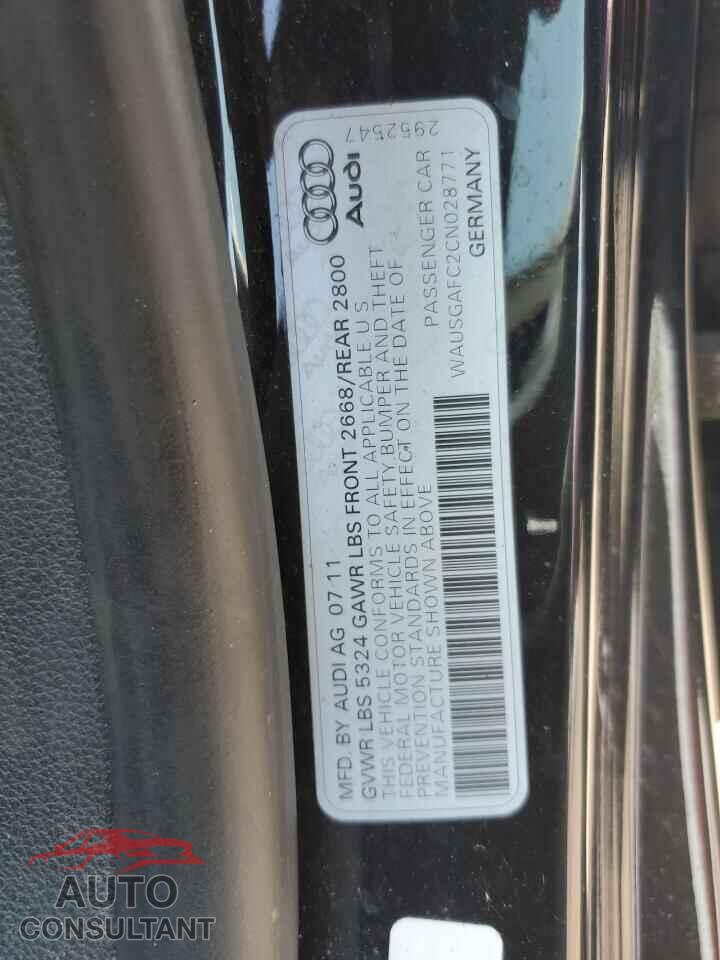 AUDI A7 2012 - WAUSGAFC2CN028771