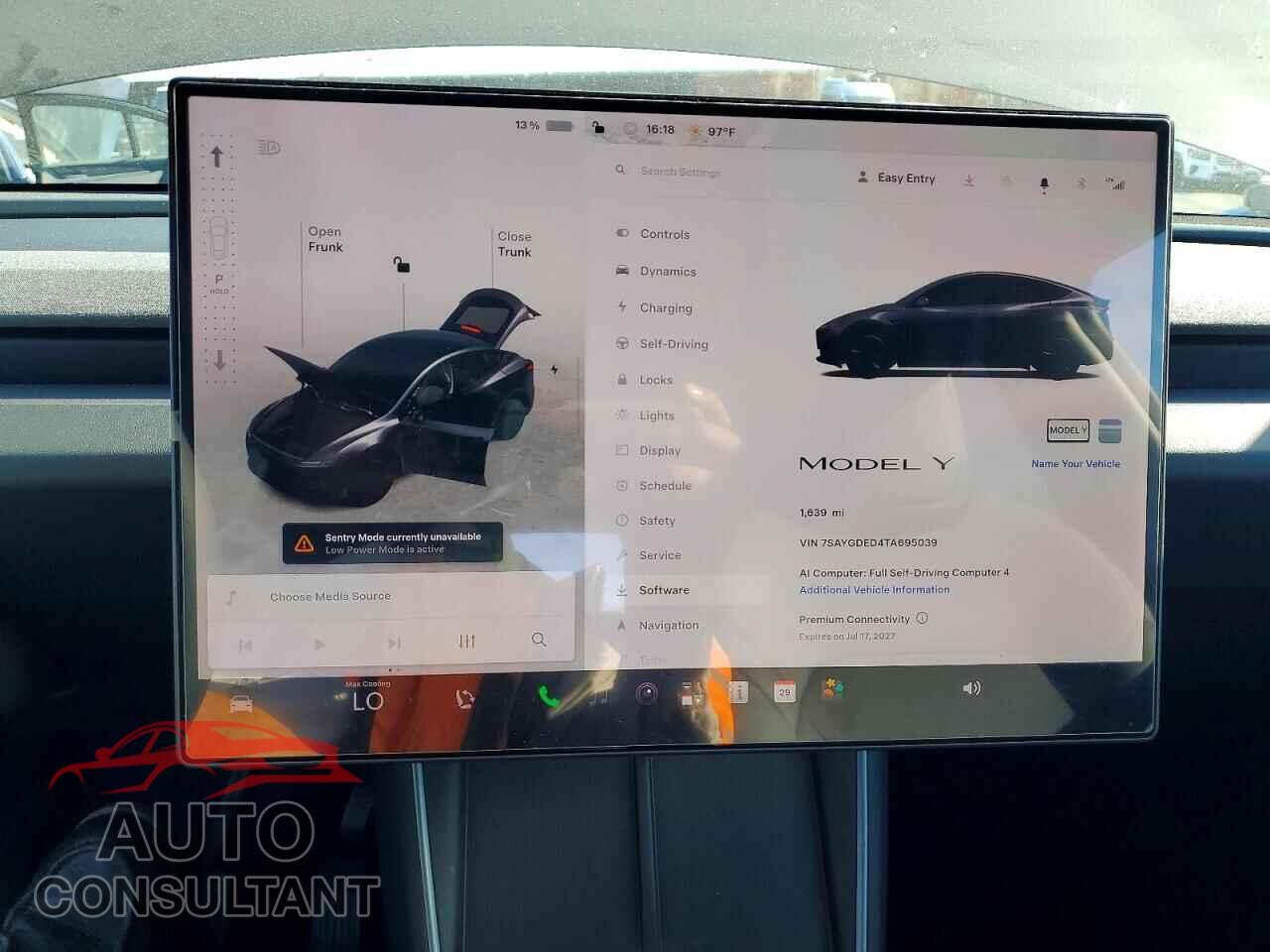 TESLA MODEL Y 2026 - 7SAYGDED4TA695039