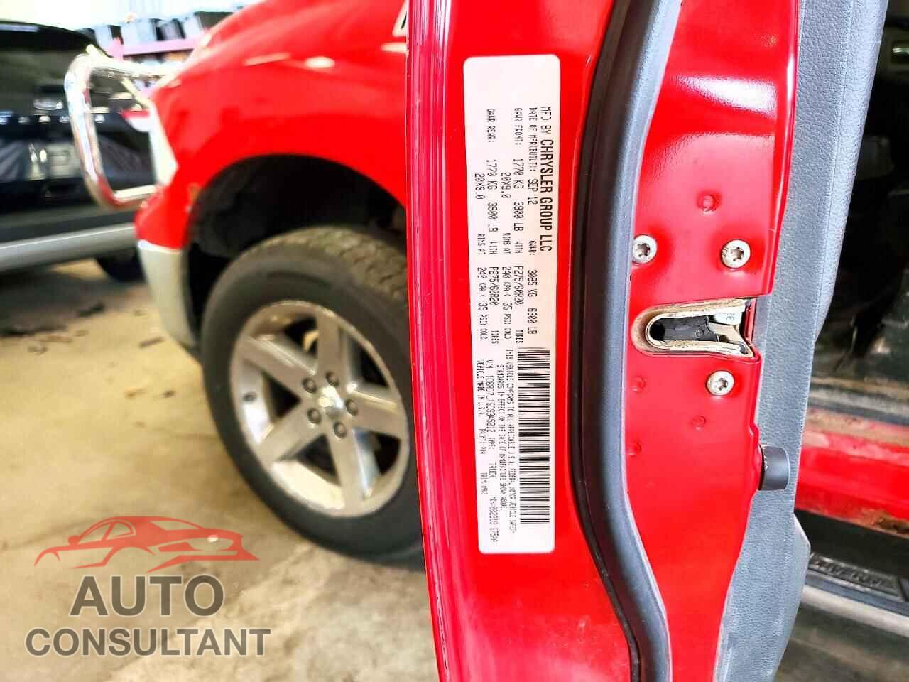 DODGE RAM 1500 2012 - 1C6RD7LT5CS345812