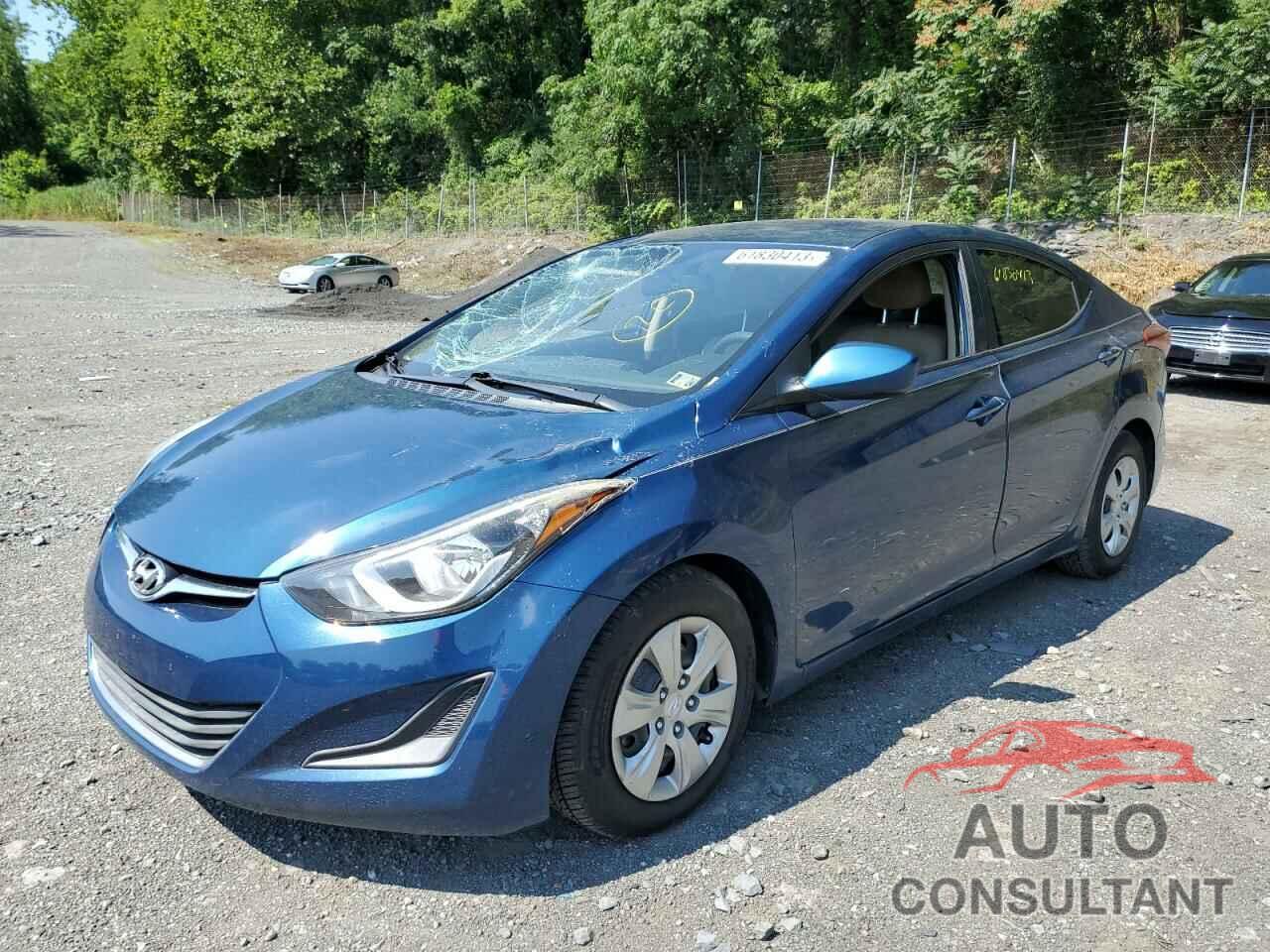 HYUNDAI ELANTRA 2016 - KMHDH4AE0GU486321