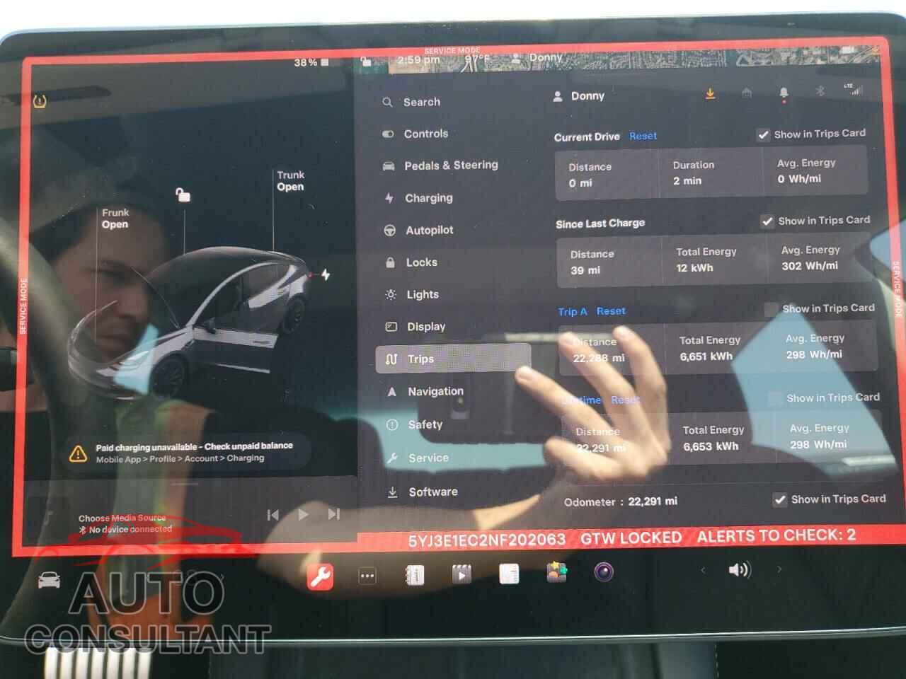 TESLA MODEL 3 2022 - 5YJ3E1EC2NF202063