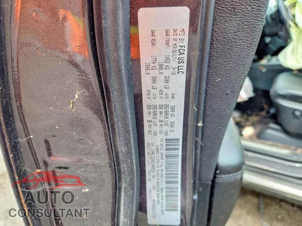 DODGE DURANGO 2016 - 1C4RDJDG0GC400559